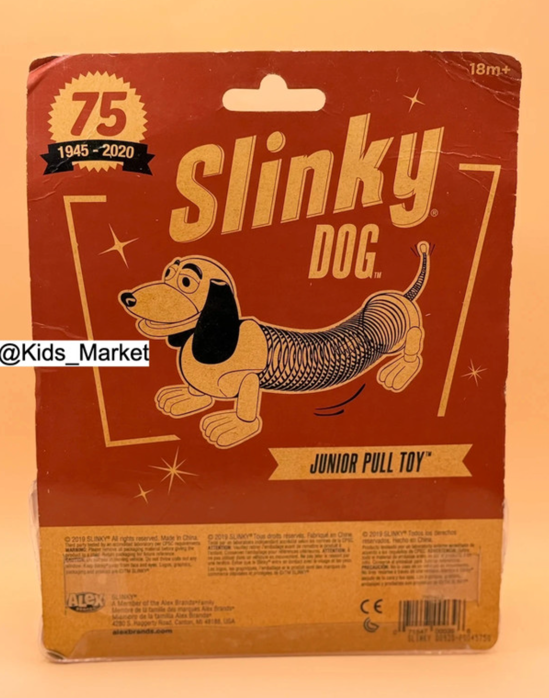 Slinky Dog Junior Pull Toy – 75th Anniversary Edition (Imperfect Packaging)