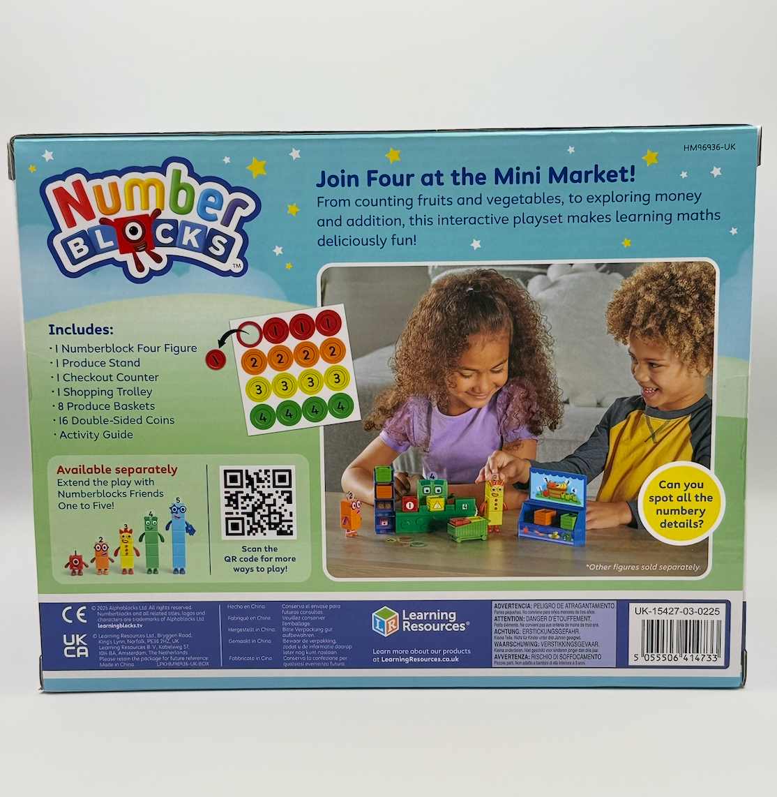 Numberblocks Add It Up Mini Market – 28 Piece Learning Playset