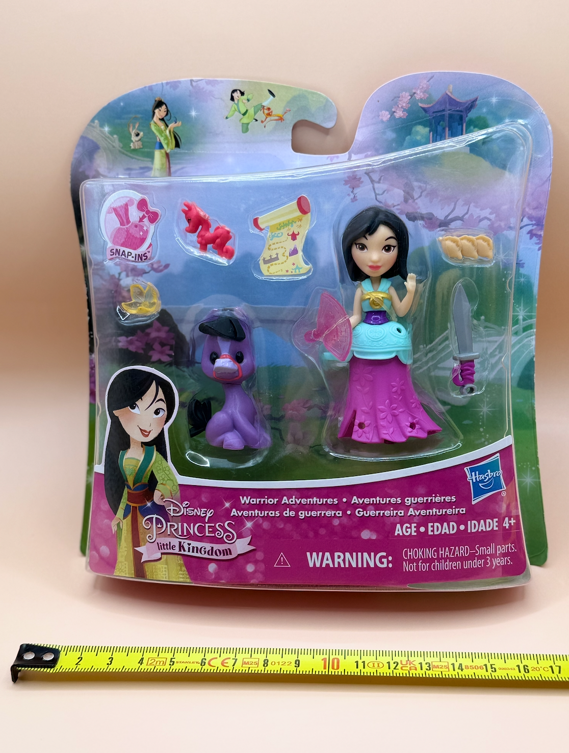 Princess Little Kingdom Warrior Adventures Playset – Mulan Figure with Accessories (Imperfect Packaging)