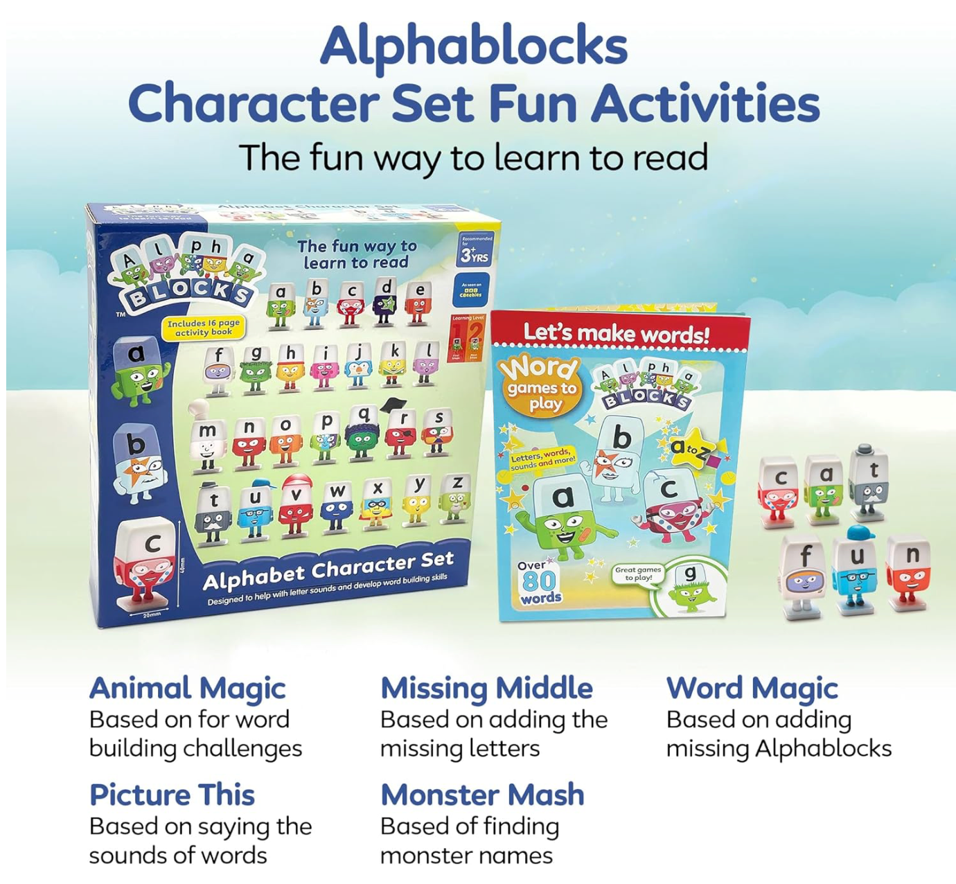ALPHABLOCKS - Alphabet Character Set for Kids | Ages 3+
