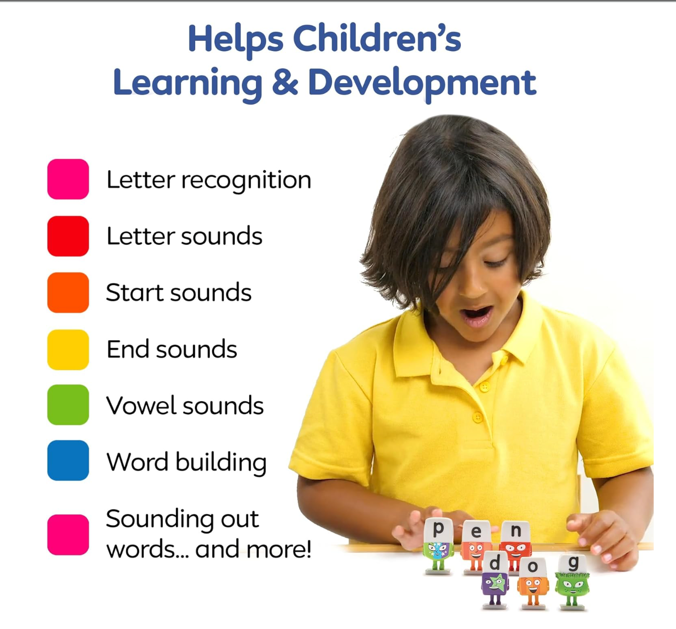 ALPHABLOCKS - Alphabet Character Set for Kids | Ages 3+