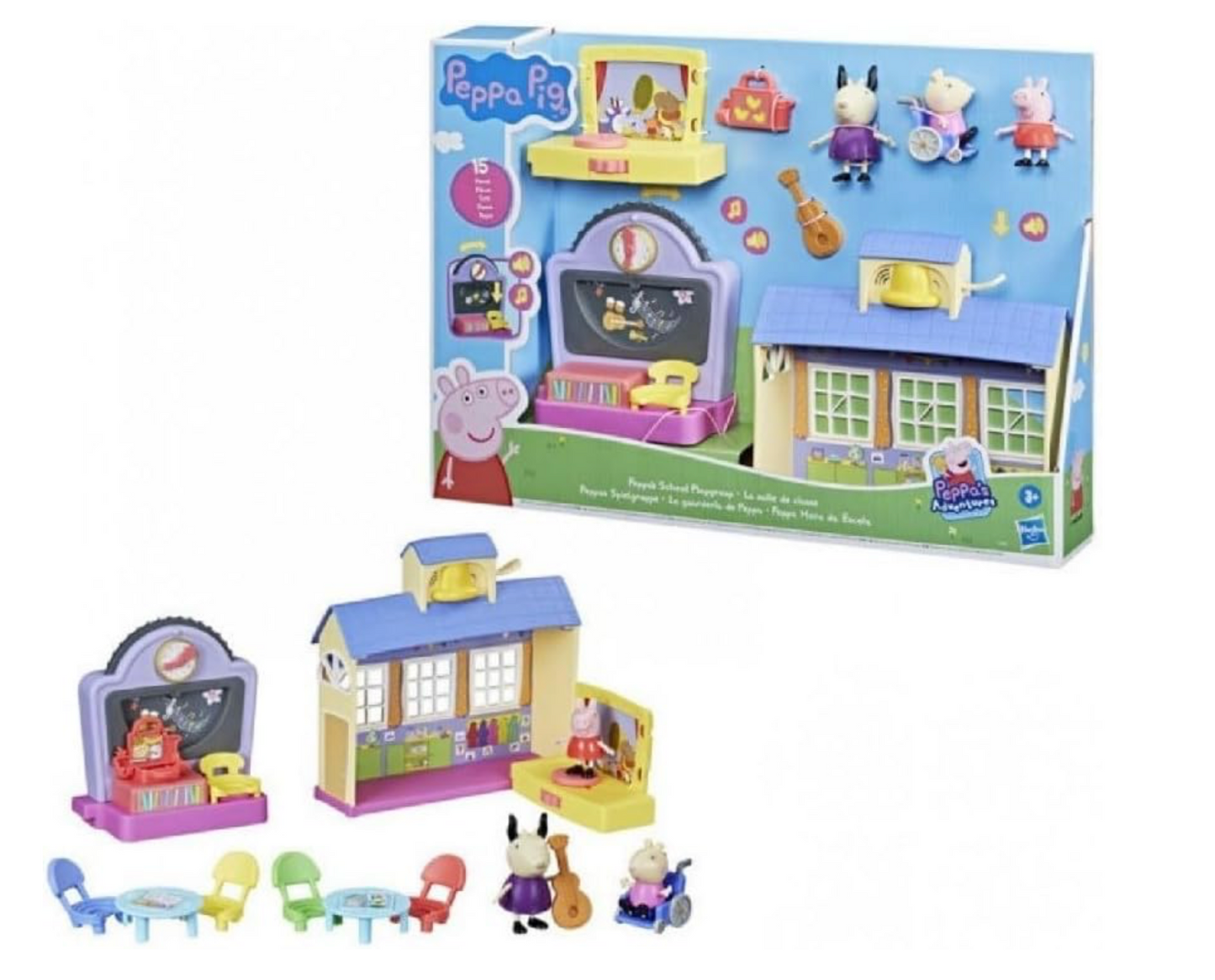 Peppa Pig Peppa's Adventures Peppas Play Group, Preschool Toy with Speech and Sound, Ages 3+