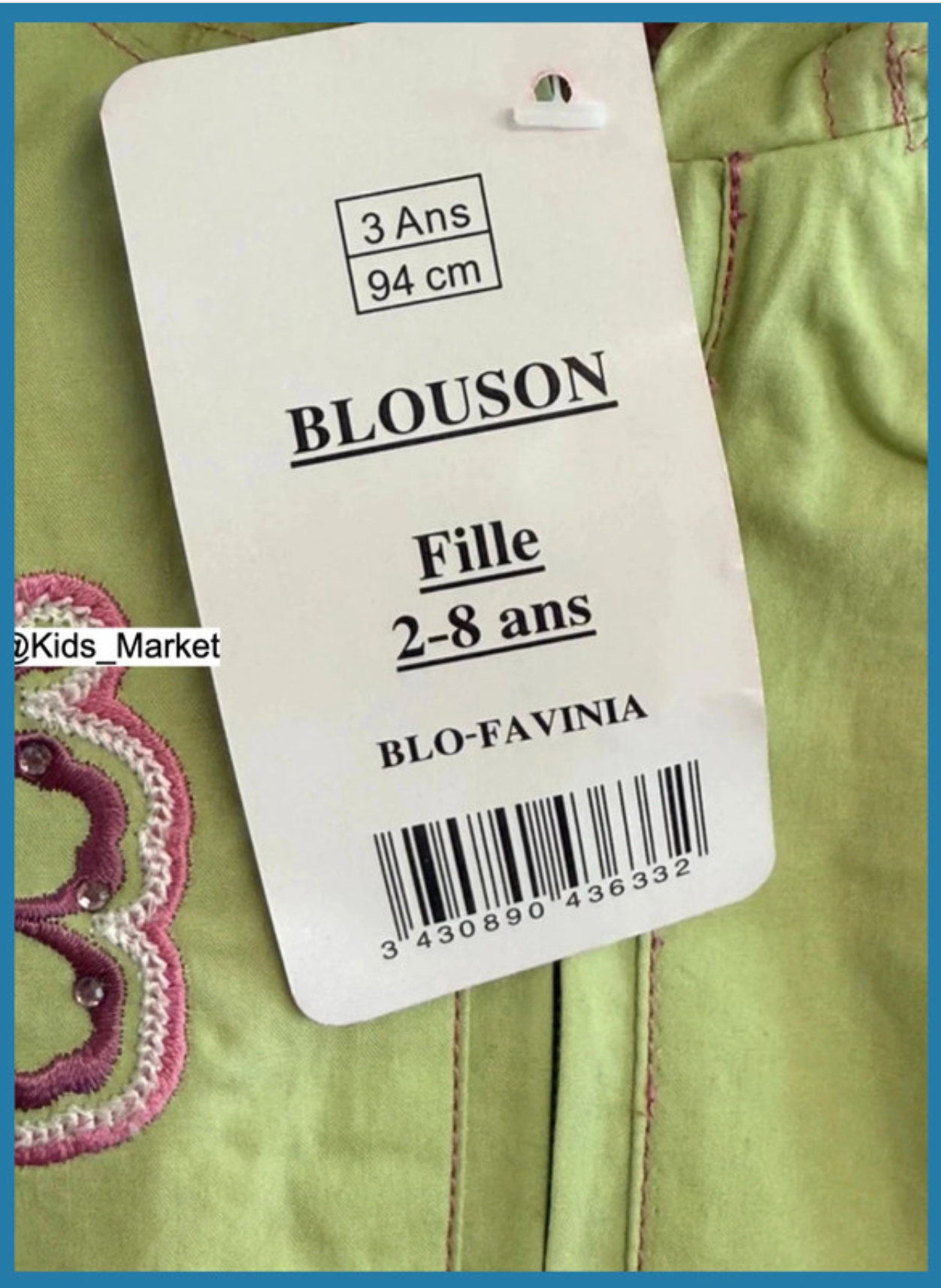 Girls Green Hooded Jacket, Three Waves, New with Tags