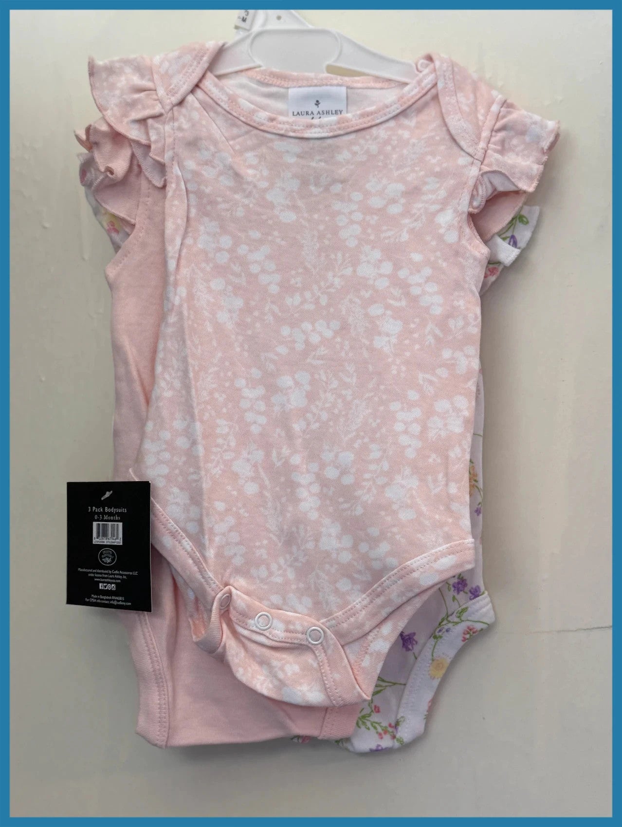 5pcs Baby Girl Bundle – Laura Ashley, Mothercare, Rock a Bye (0–3 Months)