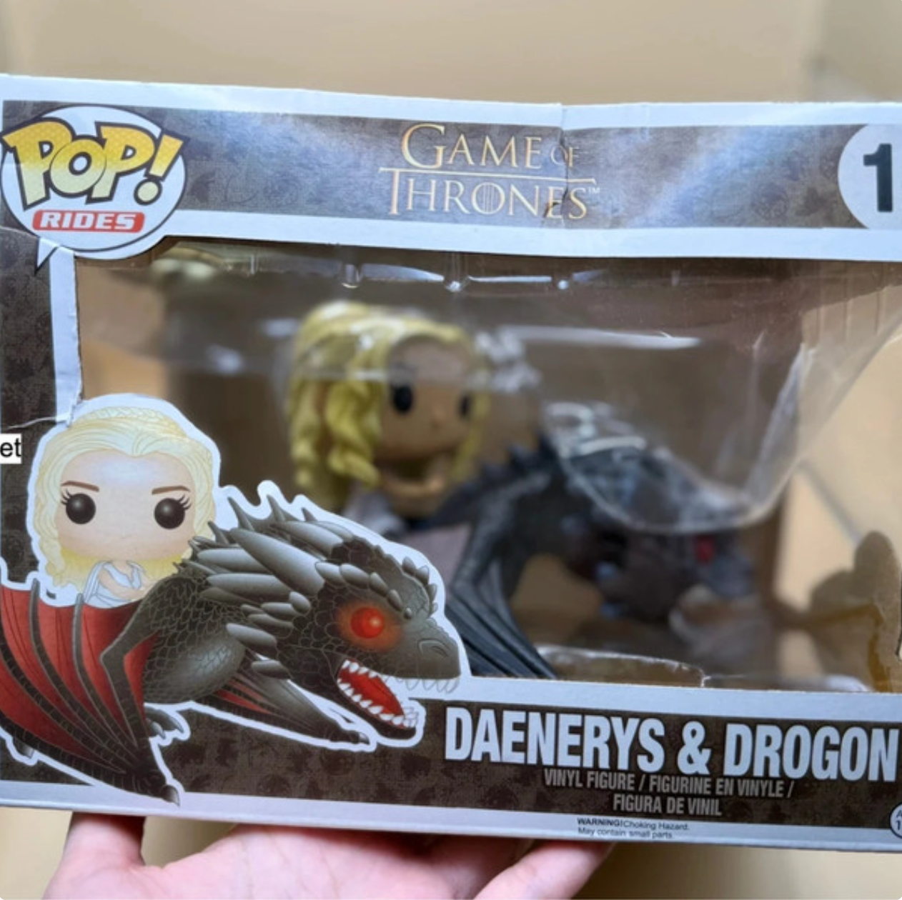 Dented box! Funko Pop! Vinyl Rides Game of Thrones - Daenerys and Drogon #15