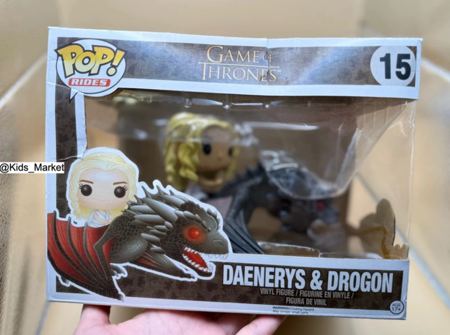 Dented box! Funko Pop! Vinyl Rides Game of Thrones - Daenerys and Drogon #15