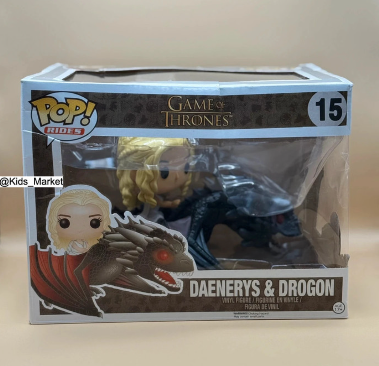Dented box! Funko Pop! Vinyl Rides Game of Thrones - Daenerys and Drogon #15