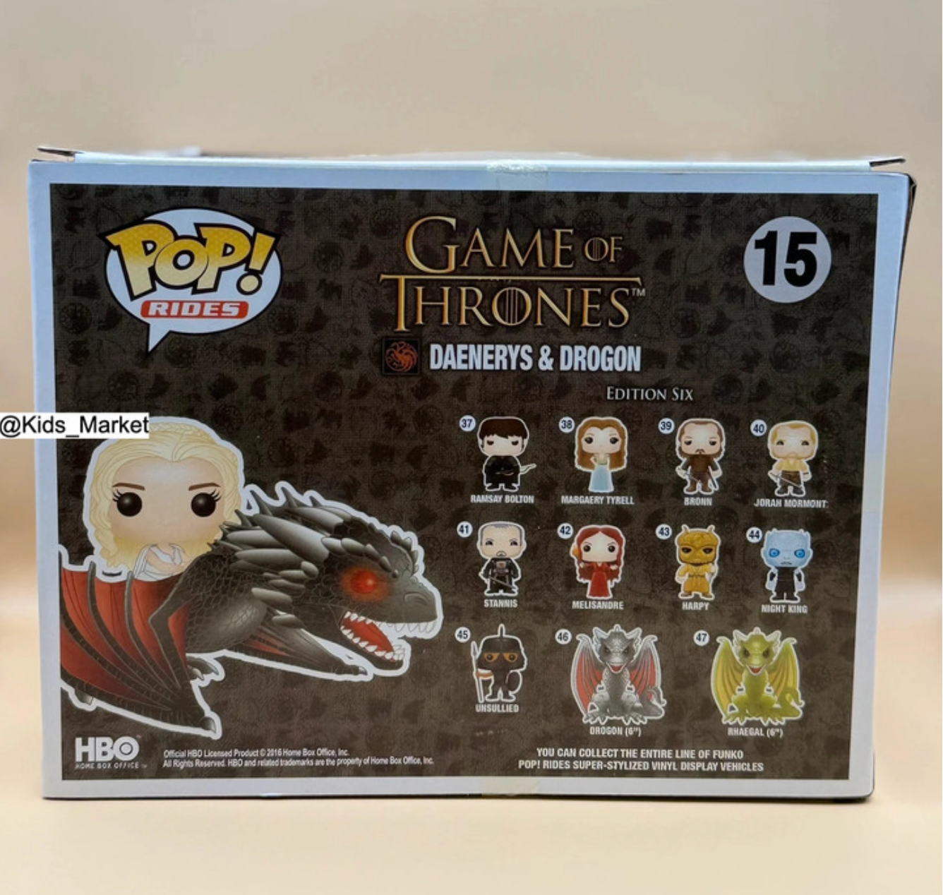 Dented box! Funko Pop! Vinyl Rides Game of Thrones - Daenerys and Drogon #15