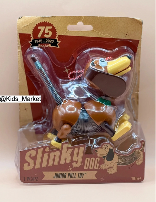 Slinky Dog Junior Pull Toy – 75th Anniversary Edition (Imperfect Packaging)