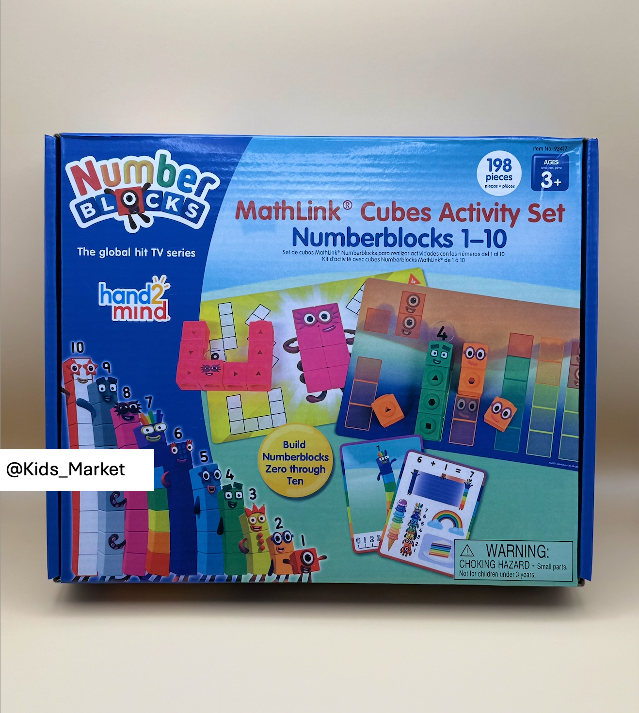 Hand 2 Mind (US Version) MathLink Cubes Numberblocks 1-10 Activity Set