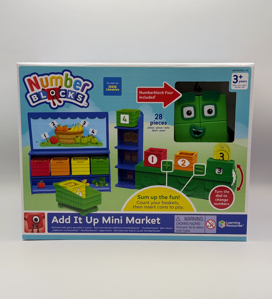 Numberblocks Add It Up Mini Market – 28 Piece Learning Playset