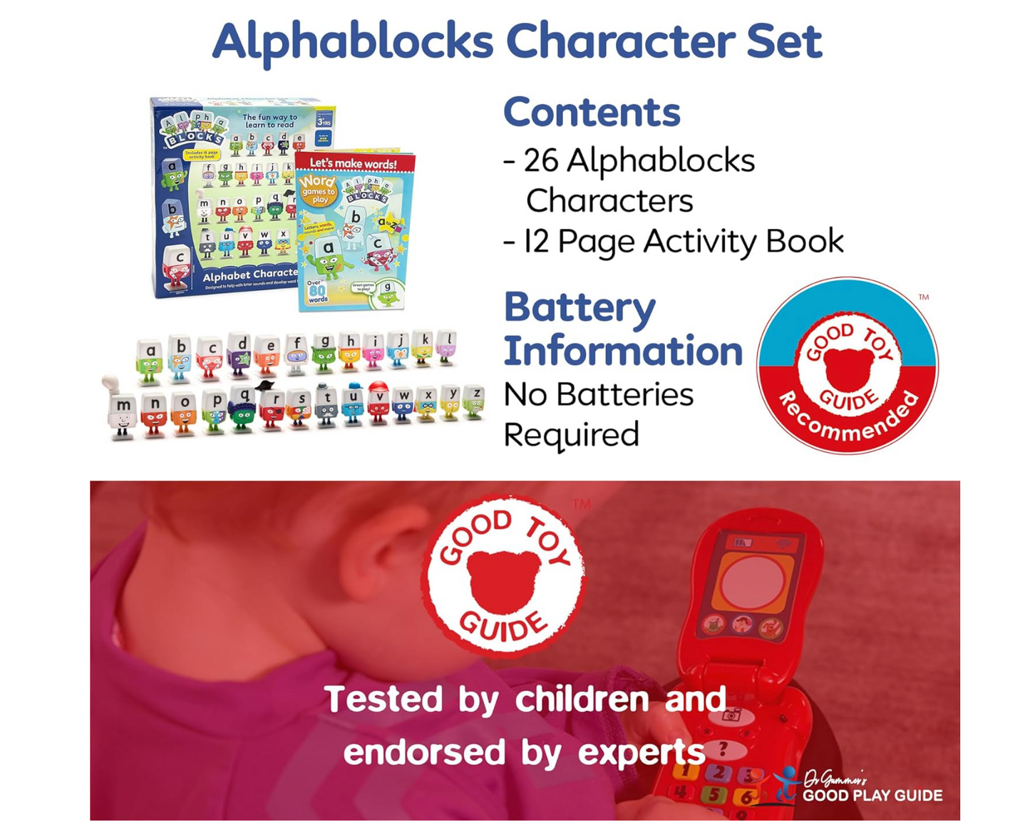 ALPHABLOCKS - Alphabet Character Set for Kids | Ages 3+