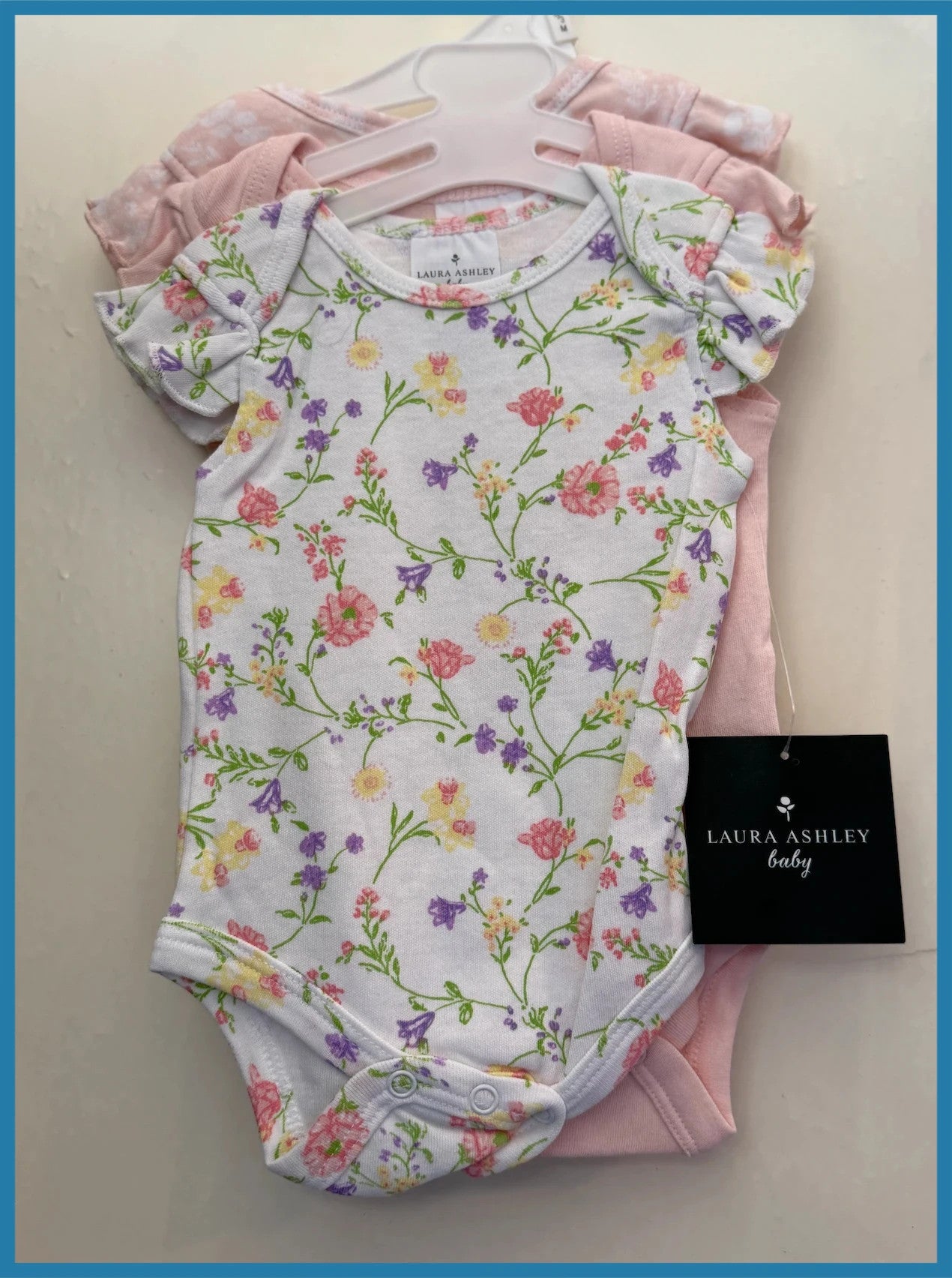 5pcs Baby Girl Bundle – Laura Ashley, Mothercare, Rock a Bye (0–3 Months)