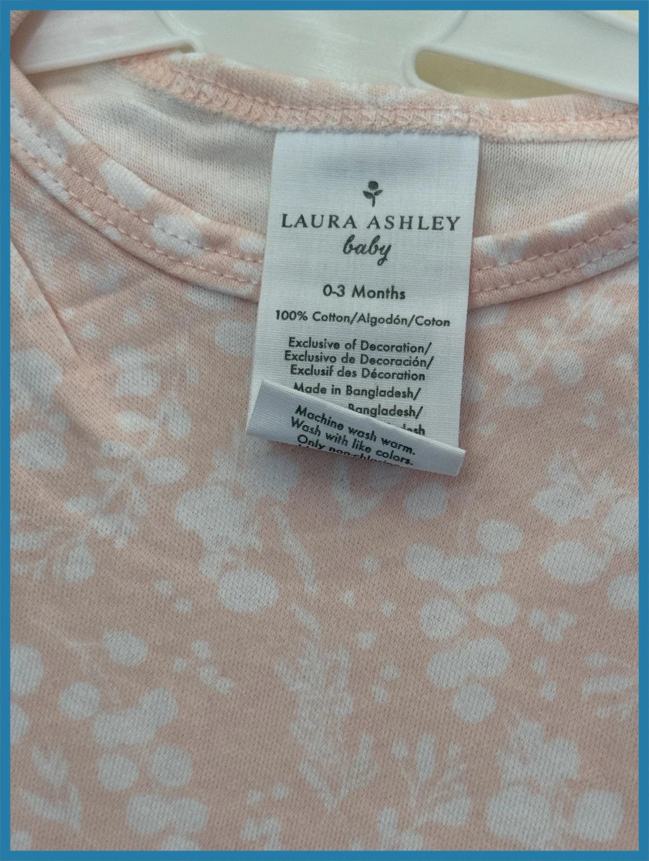 5pcs Baby Girl Bundle – Laura Ashley, Mothercare, Rock a Bye (0–3 Months)
